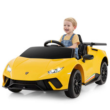 Lamborghini Kids Ride on Car 12V Battery Powered Electric Vehicle-Yellow