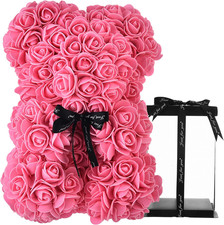 Rose Bear - Rose Teddy Bear Gifts for Valentines Day Anniversary Mothers Day for