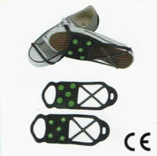 U6-803 Anti-slip Ice Snow Traction Cleats Slip-on Shoe Spikes M L Crampons