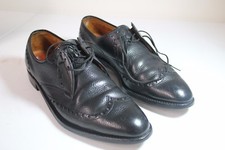 Wallmark Wallstreet Mens Black Leather Oxfords Size 12 B