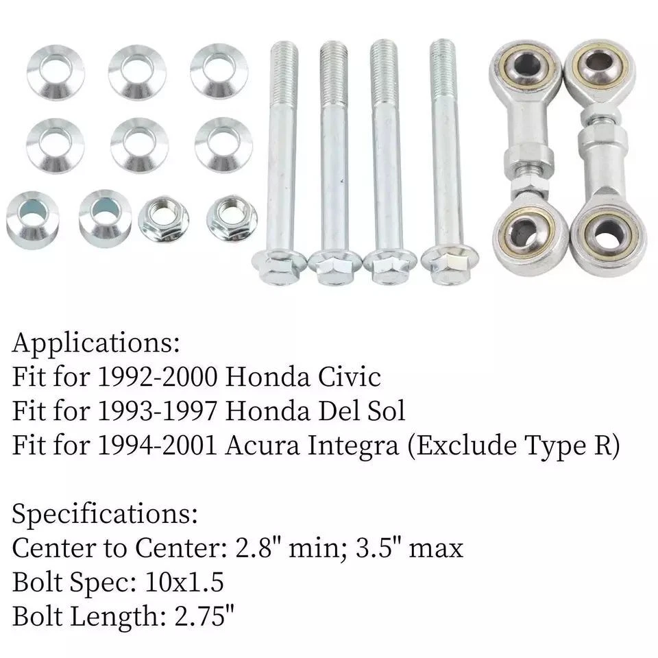 Adjustable Racing Rear Sway Bar End Link For 92-00 Civic Del Sol / 94-01 Integra - Image 2 of 4