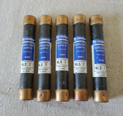 Littelfuse NLS7 Fuse Powr-Gard One Time K5 7 Amp 600 Volt PACK OF 5 