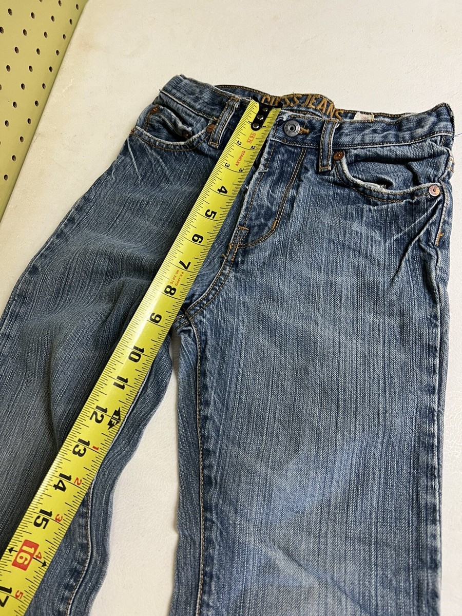 Vintage Blue Jeans Kids Youth Size 7 Guess Distressed Denim | eBay