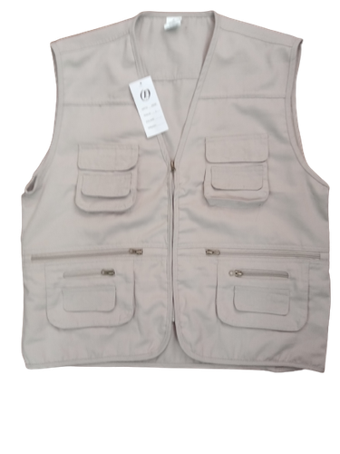 GILET UOMO SMANICATO MISTO COTONE MULTITASCHE TAGLIE FORTI LEGGERO ESTIVO  COMODO | eBay