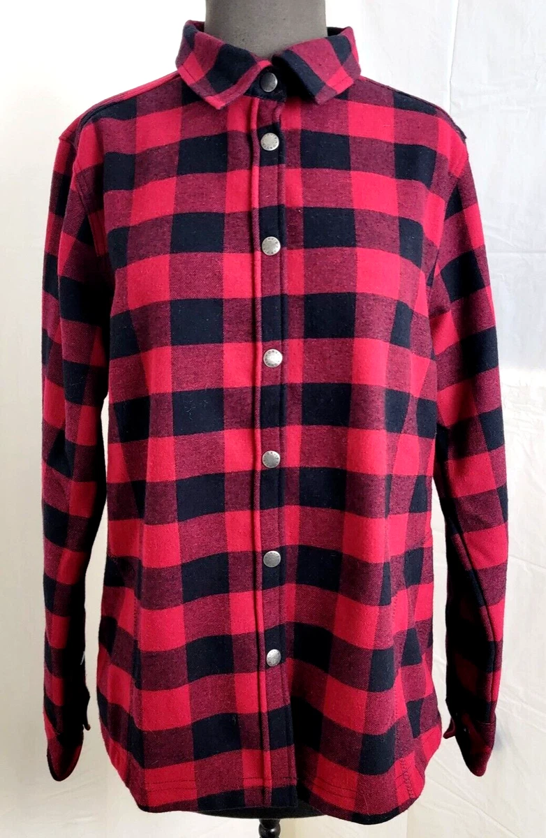 pink and black buffalo plaid shirt