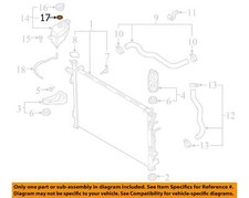 HYUNDAI OEM 19-24 Palisade Radiator Components-Reservoir Cap Gasket 25442S1000