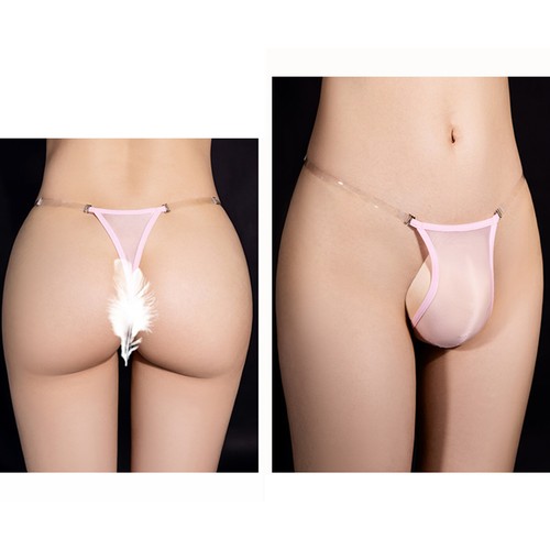 Men Sissy Glossy Briefs Open Crotch Bikini Panties Sheer Underpants Lingerie - 第 97/136 張圖片