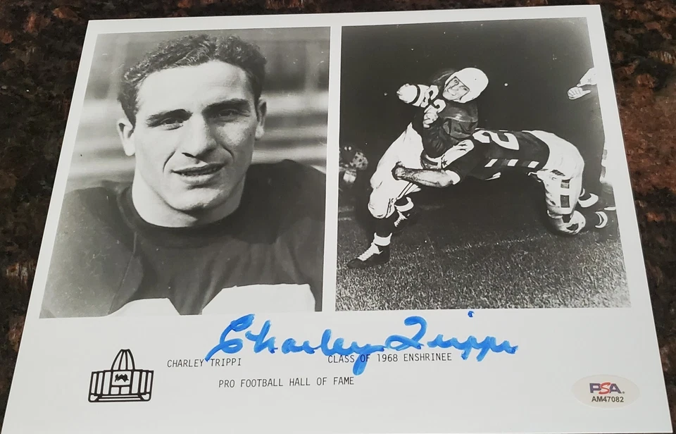 Charley Trippi PSA COA Autograph 8x10 NFL Hall Of Fame Photo Chicago Cardinals - Image 4 of 4