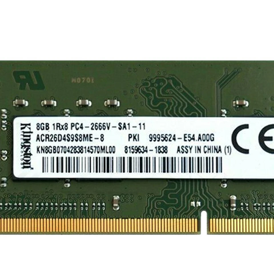 8GB 4GB DDR4 2666MHz 1Rx8 PC4-21300 ACR26D4S9S8ME-8 1.2V Laptop RAM For Kingston - Image 4 of 4