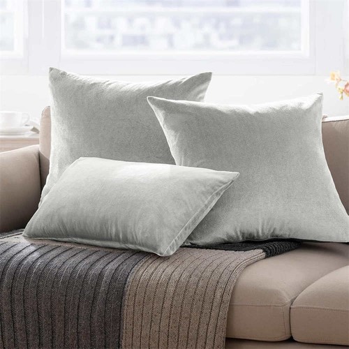 US Plush Velvet Plain Cushion Cover Soft Throw Pillow Case Sofa Decor 16-24 inch - Picture 78 of 78