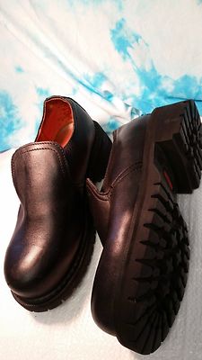 Thorogood Leather Loafers Size 8.5 Thorogood Work Shoes Mens Guardian Uniform Leather Black  main image 3