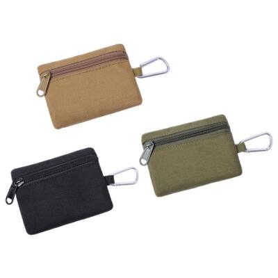 Mehrzweck Outdoor Kleingeld Geldbörse Mini mit Reißverschluss Geld Schlüssel für Unisex
