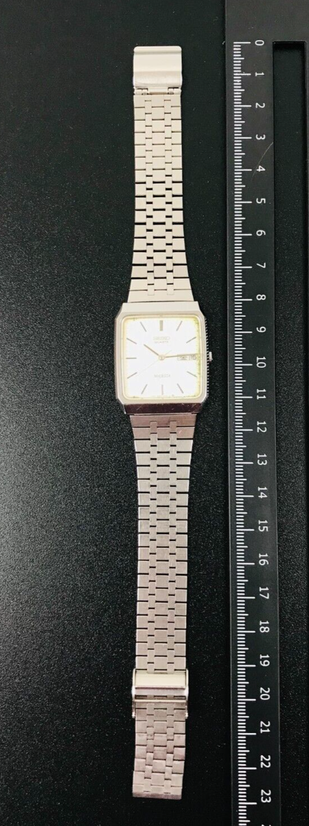 SEIKO WATCH MAJESTA 9063-5020 QUARTZ SILVER DAY DATE KANJI Dial