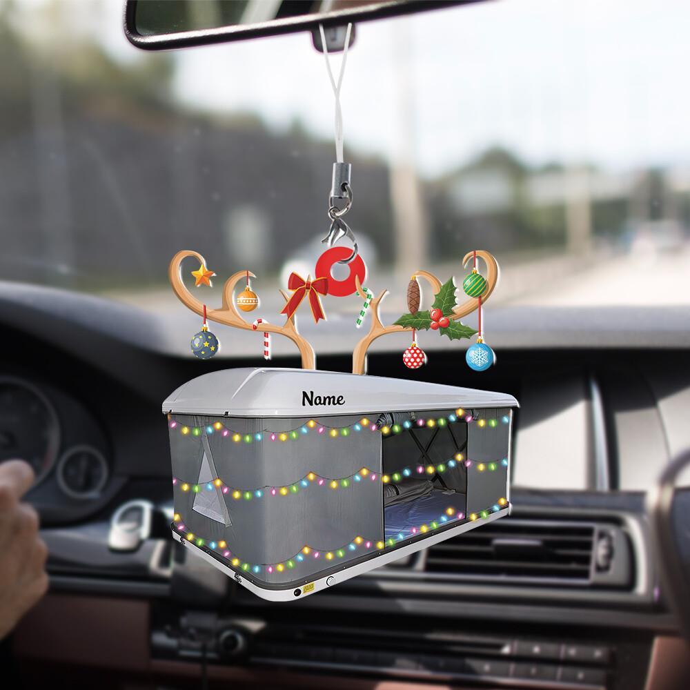 Custom Camping tent Christmas Ornament  Car Roof tent Camping Lovers Orname