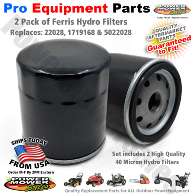 2 Pack of Hydro Filters for Ferris Mowers 40 Micron 5022028 1719168 1521068-1