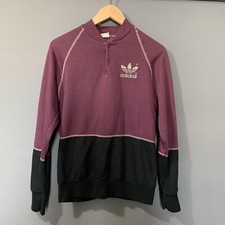 Vintage Adidas Pullover Sweatshirt Made in USA Trefoil Size Medium Unisex 38 40