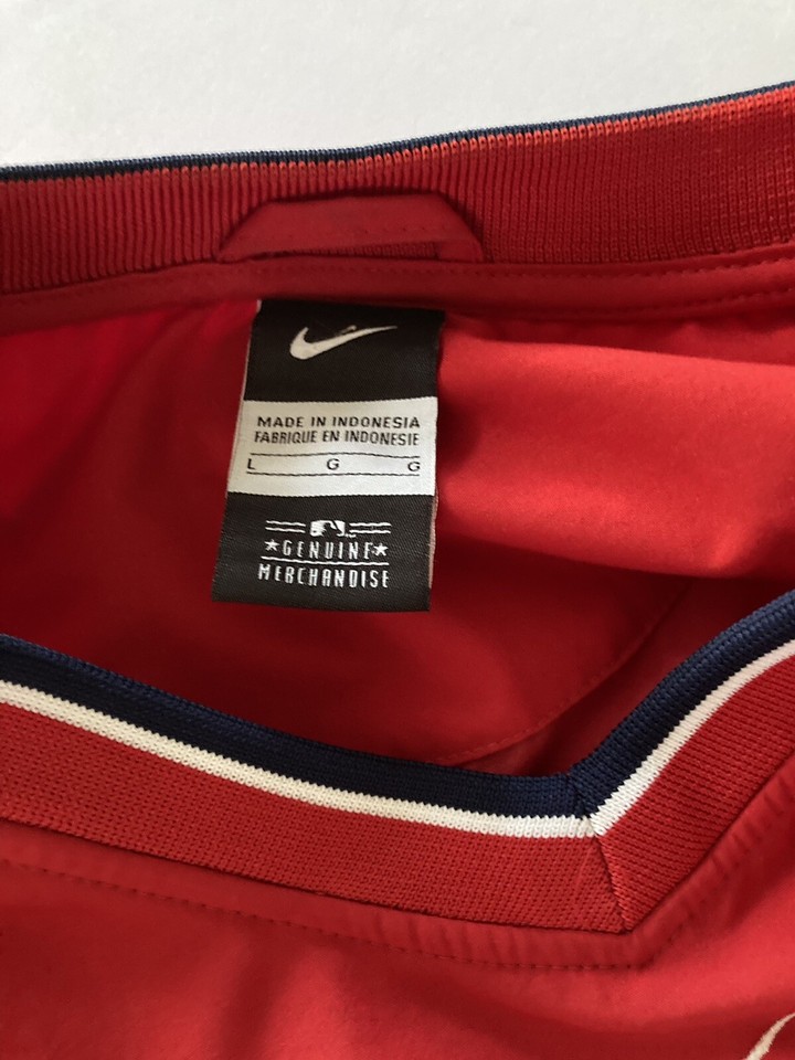 Vintage Nike Boston Red Sox Pullover Windbreaker Size Large eBay