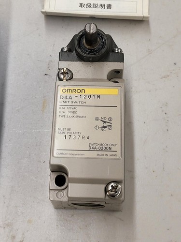 Omron D4A-1201N Limit Switch 125VAC 30VDC New Open Box Free Shipping C3 - Picture 2 of 5