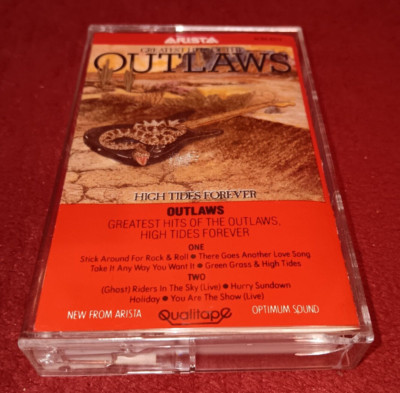 OUTLAWS Greatest Hits High Tides Forever Cassette Tested Arista ACB6-8391 Read