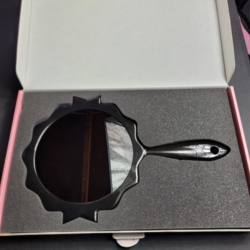 Jeffree Star Black/Pink Hand Held Cosmetic Mirror - New in Opened Box #19 - Foto 4 di 7