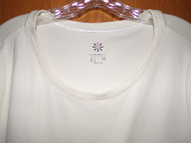 Isaac Mizrahi Live! Cream L Essentials Shirttail Hem Knit Tunic A266662