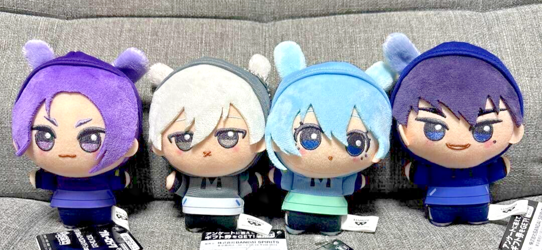 CNBLUE MINIBLUE MINIYONG PLUSH DOLLトレカ入り Blue Lock Chibigurumi Mini Plush Mascot vol.2 casual bunny Set 4