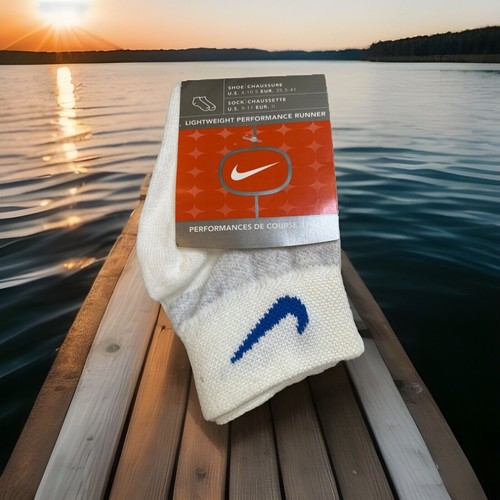 VTG Socks Nike 9-11 Adult Unisex Lightweight Performance Running Blue ...