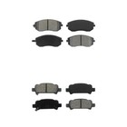 Front Rear Semi-Metallic Brake Pads Kit For Subaru Outback Impreza Forester Baja