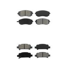 Front Rear Semi-Metallic Brake Pads Kit For Subaru Outback Impreza Forester Baja