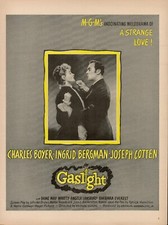 1944 Movie Gaslight 40s Vintage Print Ad Charles Boyer Ingrid Bergman Joseph Cot