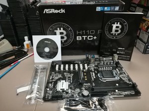 asrock h110 pro btc+ 13 pcie cryptocoin mining atx motherboard