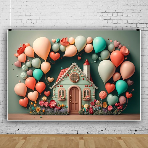 Romántico Globo Fotografía de Pared Fondo Foto Fondo Boda Fiesta Decoración - Imagen 11 de 52
