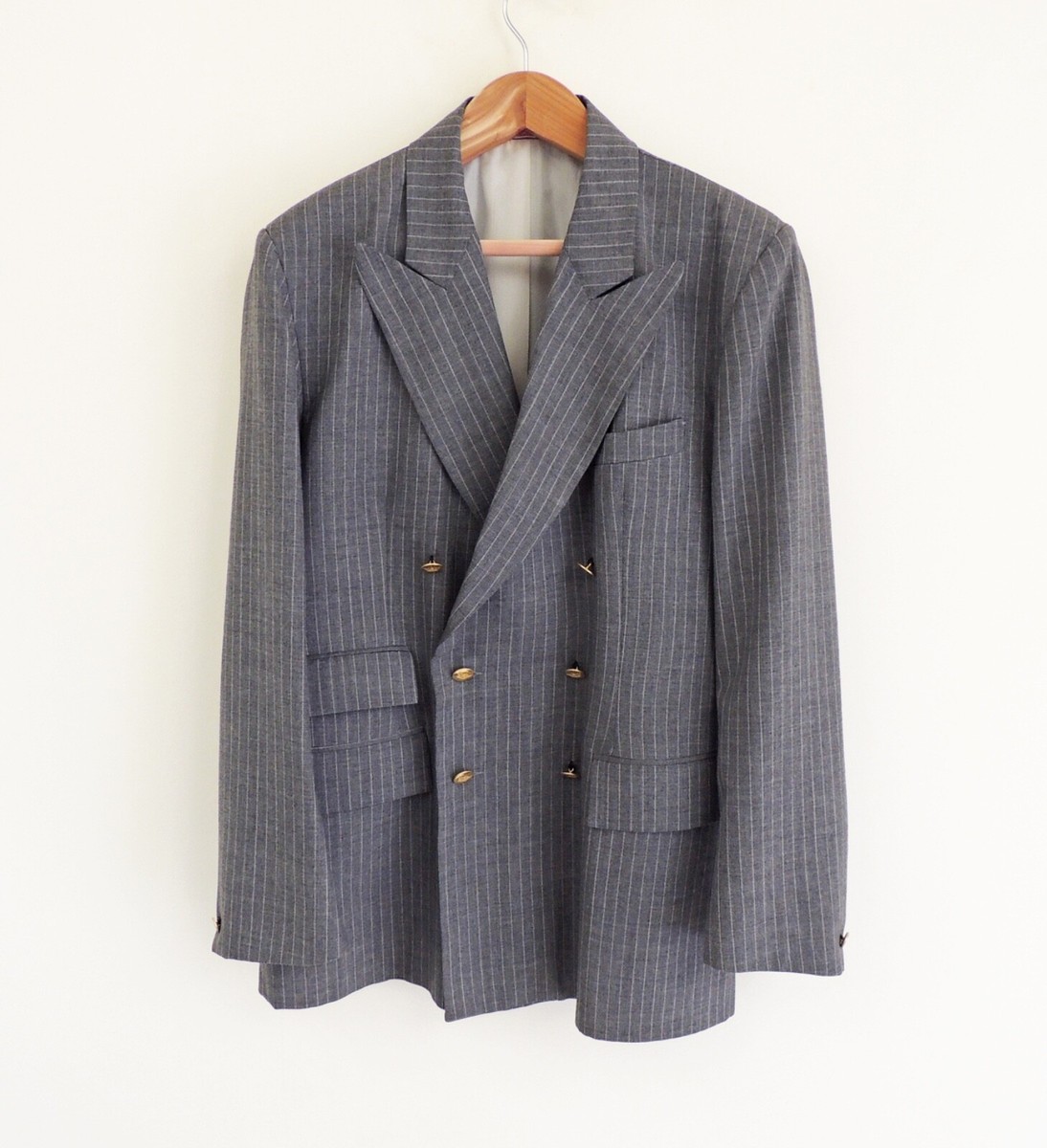 vivienne westwoodストライプ ジップアップジャケット VIVIENNE WESTWOOD 1988 - PAGAN 1 - Glay pin stripe summer jacket