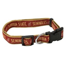 FLORIDA STATE SEMINOLES NCAA Pet Dog Collar Medium: 5/8" Wide X 12-18" Long NEW