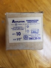 New Appleton Combination Couplings Box Of 10 Cat# TWCC38-50 3/8