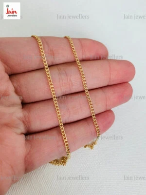 Echt Gold 18 Karat,22 Karat Beschauzeichen Panzerkette Glieder Herren Halskette - Bild 1 von 4