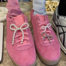 Bowknot Pearl Shoes Pendant Shoes Charms 1 Pair Shoelaces Clips Gift