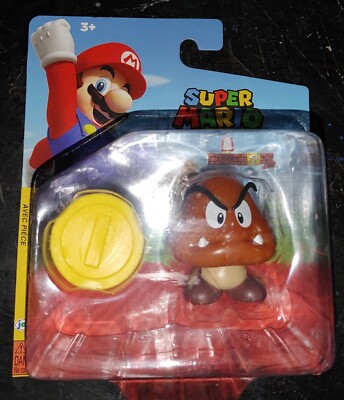 Super Mario Brothers - Goomba Figure with Coin - Nintendo Collectible