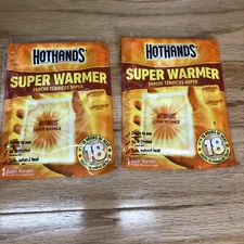 Hot Hands Body & Hand Super Warmer Safe Natural Heat Lot Of 2