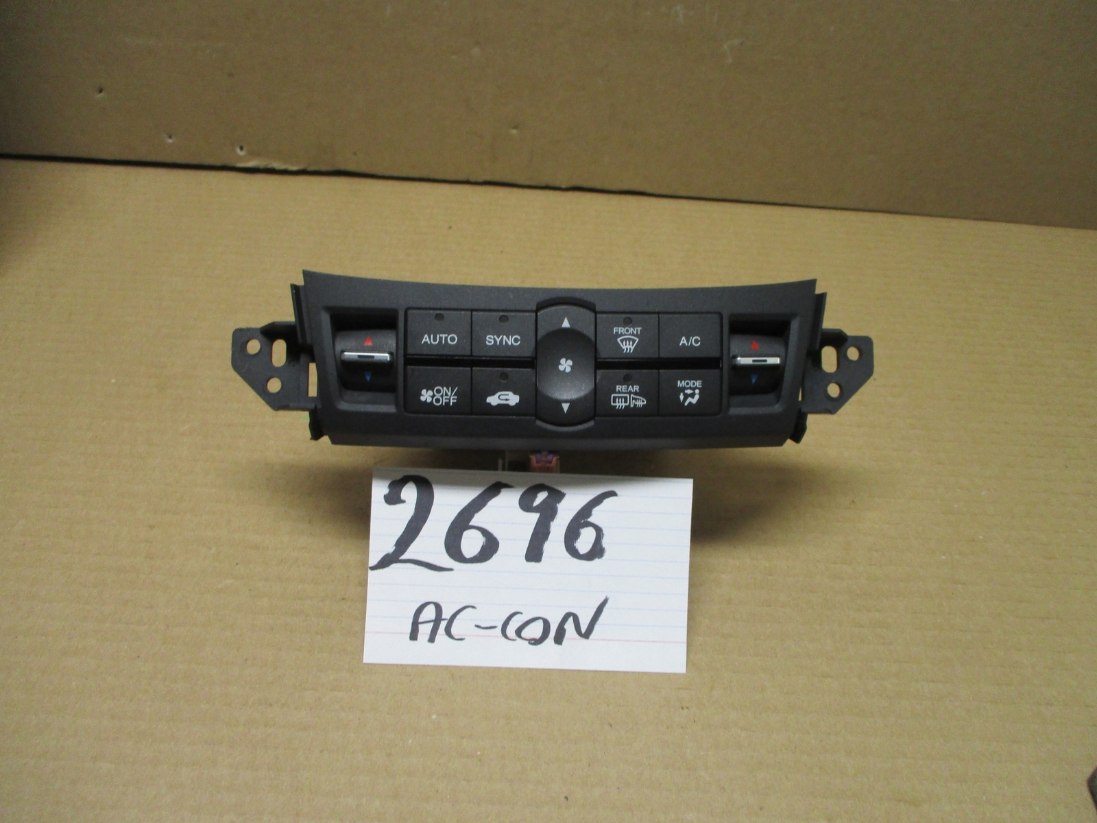 09 10 11 12 13 14 Acura TSX Used AC and Heater Control Stock #2696-AC
