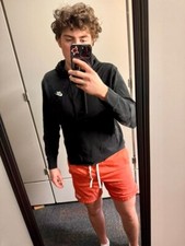 Nike Vintage Rare Sportswear Club Woven Track Shorts Nylon Shiny Orange Small