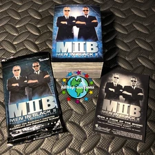 MEN IN BLACK II COMPLETE 81-TRADING CARD SET 2002 INKWORKS +WRAPPER/PROMO INSERT