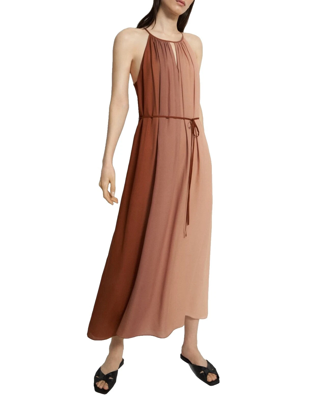 Vestidos casual Seda Theory sólido para De mujer