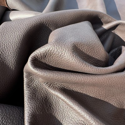 Deep Mauve Brown Upholstery Leather Hide Half-Side Cow Approx. 35 Square Feet