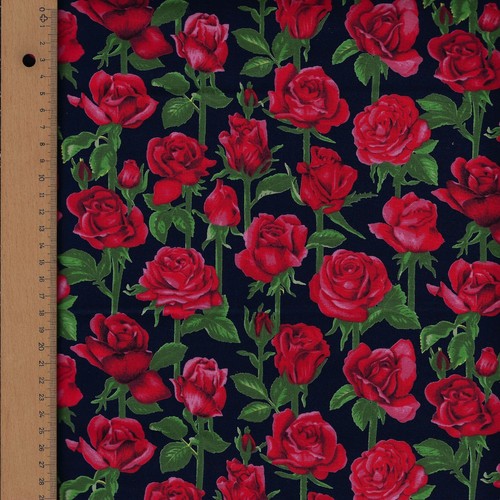 Rose Floral Blenders 100% Cotton Fabric FQ Craft Quilting Patchwork Material - Picture 7 of 7