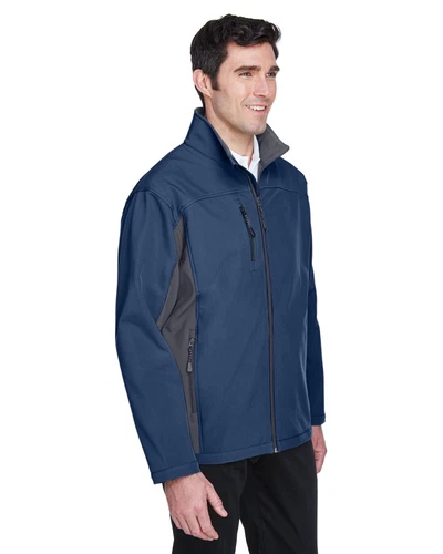 Grady White Screen Printed Devon & Jones Men's Soft Shell Colorblock Jacket image 6