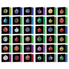 36 Christmas Card Assortment Set (4.8 x 6.6 Inch) with Envelopes -Blissful Balls