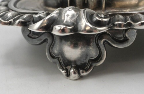 Antique French Sterling Silver White Glass Mostard Pot w Lid Minerva Hallmarks - Picture 8 of 11