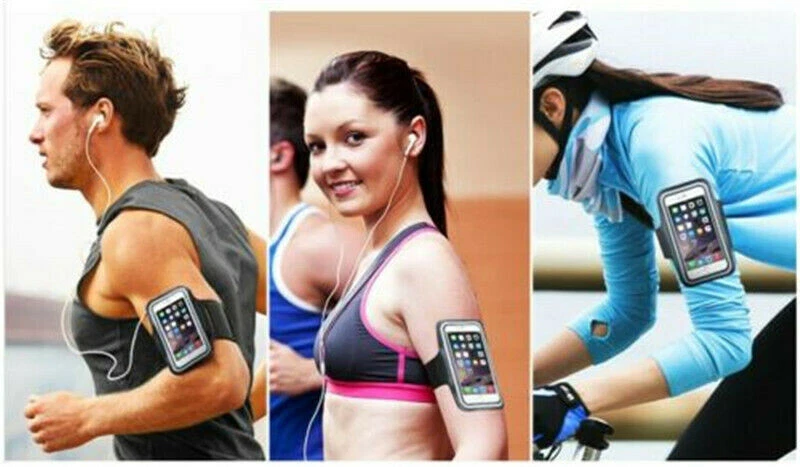 Sports Cycling Running Hike Jog Gym Reflective Armband Key Bag Case Cover Holder - Image 4 of 4