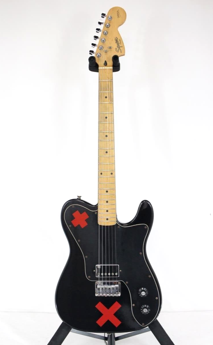 Squier by Fender Deryck Whibley Signature Guitar Black Telecaster 